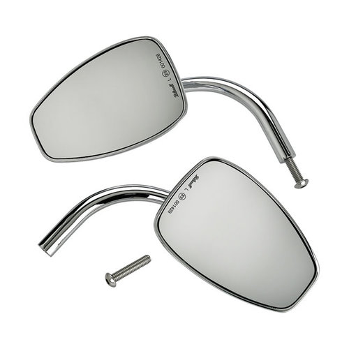 Biltwell Utility Teardrop Mirror Set Ece Approved-(Kies Kleur)