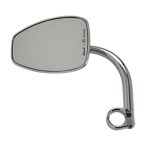 Biltwell Utility Teardrop Mirror Ece Approved 1"-Chrome