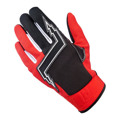 Biltwell Baja Gloves – Red/Black