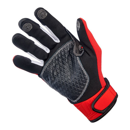 Biltwell Baja Gloves – Red/Black