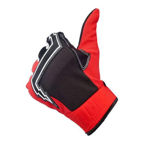 Biltwell Baja Gants - Rouge/Noir