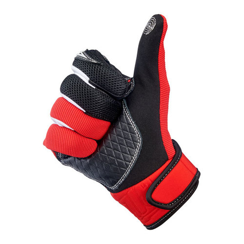 Biltwell Baja Gants - Rouge/Noir
