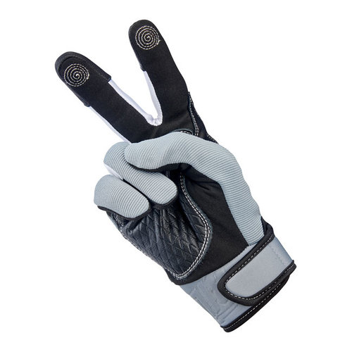 Biltwell Baja Gloves – Gray/Black