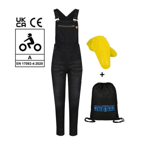 Motogirl Salopette Irene Black "Dungri"