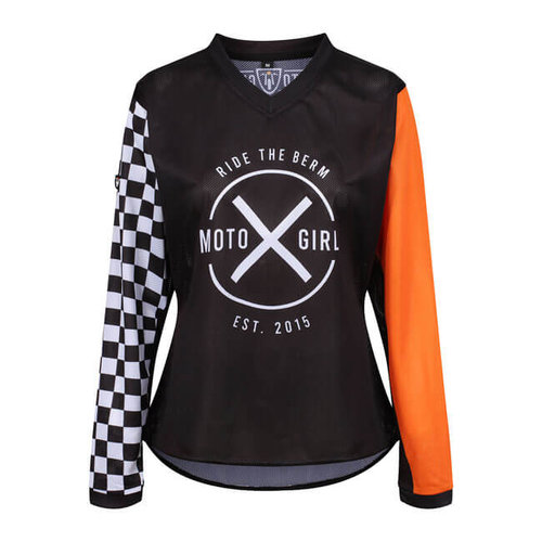 Motogirl MotoXGirl Jersey - Zwart/Oranje