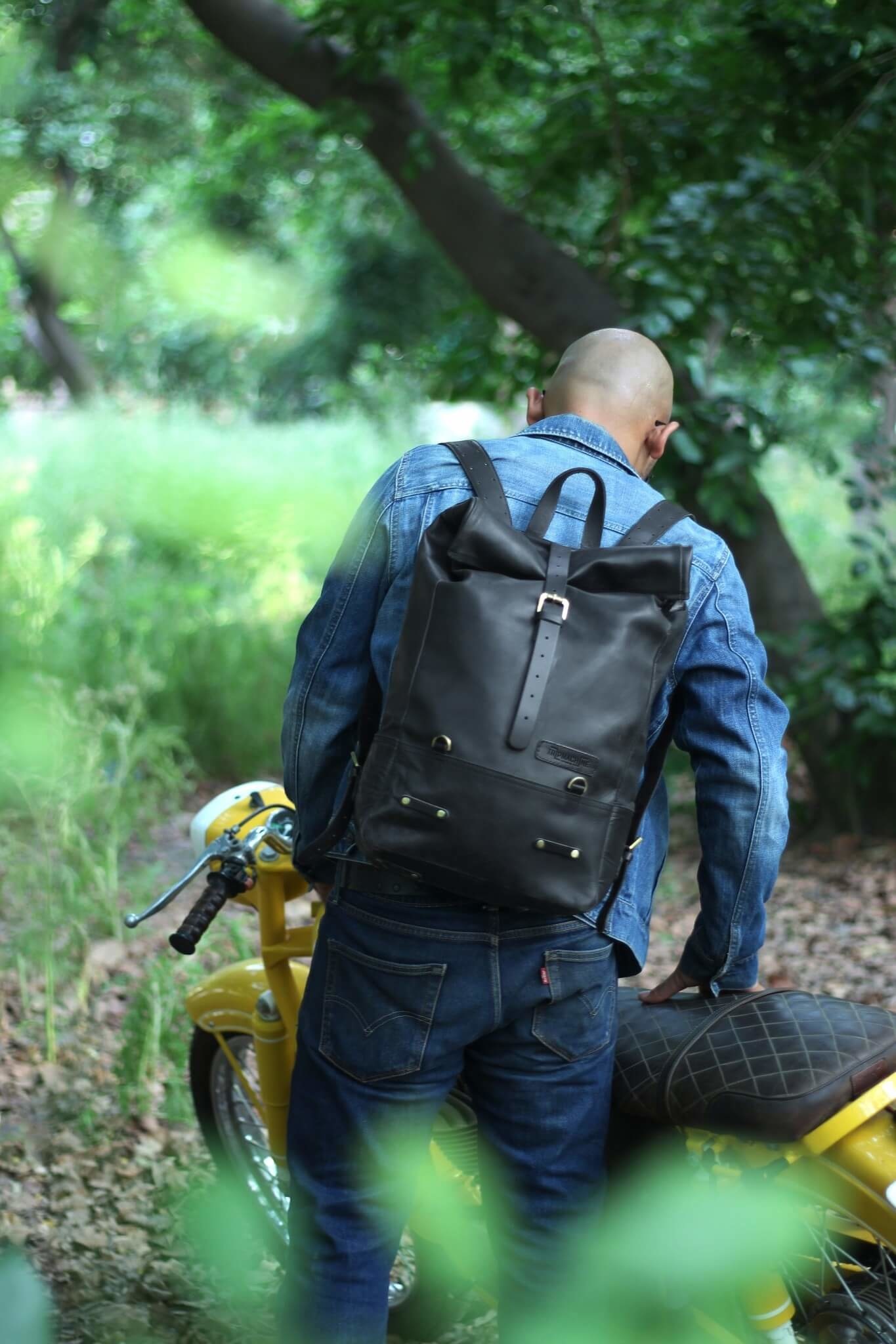 Backpack Pannier Classic Roll Top Black