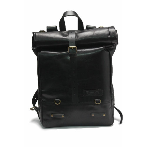 Trip Machine Backpack Pannier - Classic Roll Top Black