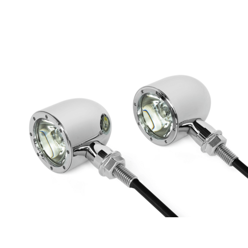 CNC CREE LED / clignotants arrière intégrés - Chrome
