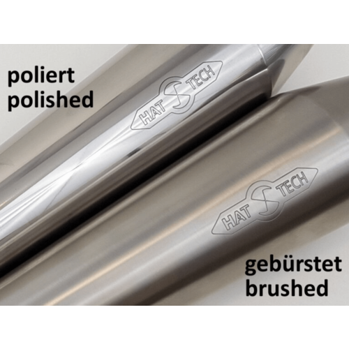 Hattech 40mm EG-ABE Gunball rear silencer set BMW /R100S > 9/1978) / R100RS - R100RT