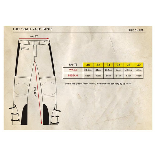 FUEL "Rally Raid" -broek wit maat:40
