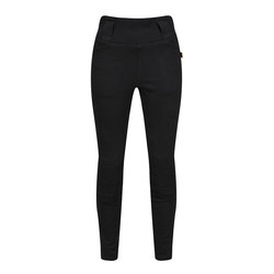 Ribbed Knee Leggings - Black