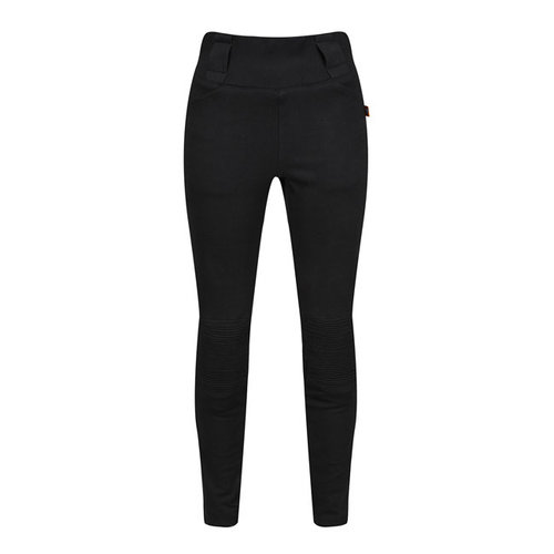 Motogirl Legging Côtelé Aux Genoux - Noir