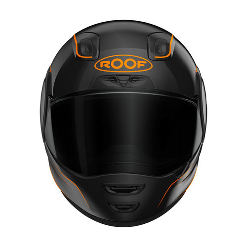 Roof Helmets RO200 Neon Helmet Black/Orange