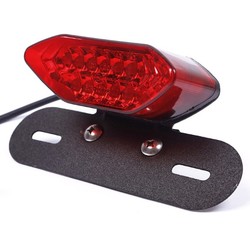 Motorrad Rücklicht, 28 LED Motorrad Running Stop Bremse Nummernschild  Rücklicht : : Auto & Motorrad