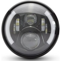 7 " Faro Multi LED + Indicadores Negro Tipo 2