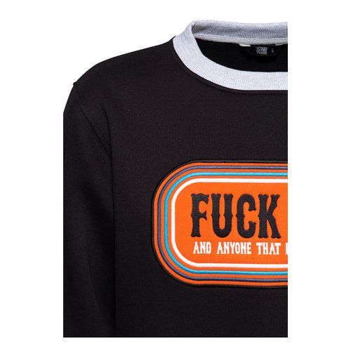 King Kerosin F*ck You Sweatshirt - Zwart