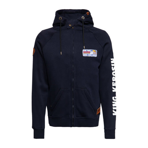 King Kerosin Ritsgras Adventure Gear Hoodie - Donkerblauw