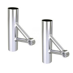 Aluminium koplampbeugels (1 Paar), Wrenchmonkees/GibbonSlap-stijl - gepolijst