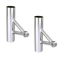 Aluminium-Scheinwerferhalterungen (1 Paar), Wrenchmonkees/GibbonSlap-Stil – Poliert