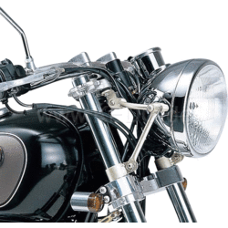 Daytona Headlight Bracket 'Convertible', 1 Pair, Clamps and Struts Stainless Steel Application: SR400/FI, SR500/T bzw. universell für 35mm Standrohre