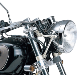 Daytona Koplamp Beugel 'Convertible', 1 Paar, Klemmen en Struts RVS Toepassing: SR400/FI, SR500/T bzw. Universeel voor 35mm Standrohre