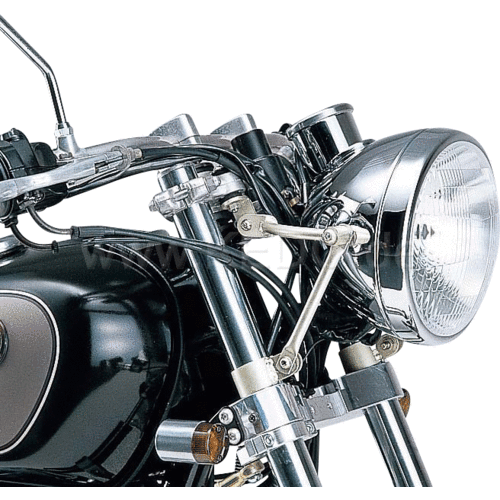 Kedo Daytona Headlight Bracket 'Convertible', 1 Pair, Clamps and Struts Stainless Steel Application: SR400/FI, SR500/T bzw. universell für 35mm Standrohre