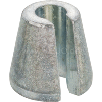 Masse d'équilibrage de pneu enfichable 1 pièce/15g - finition zinc chrome, pour écrous de rayons 7.0 et 7.2