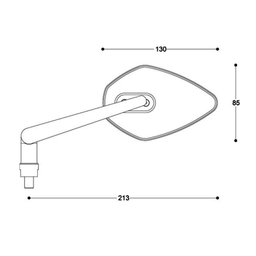 Barracuda Universelle SKIN-X B-LUX Lenkermontagespiegel im Paar | (Wähle eine Farbe)