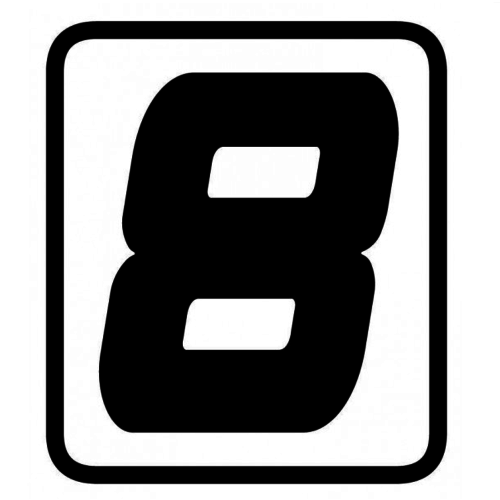 Barracuda Universelle Aufklebernummern | Einzelstück