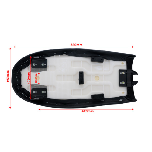 Barracuda Universeel Zadel Classic Race | Zwart