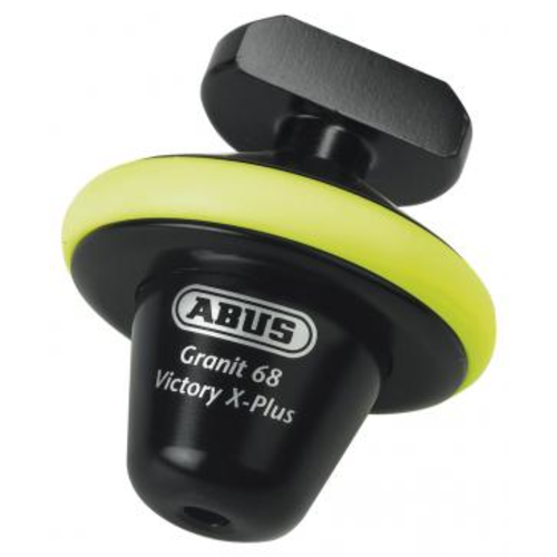 Abus GRANIT Victory XPlus 68 Yellow Bloque-disque avec axe en acier trempé de 14 mm et cylindre ABUS XPlus