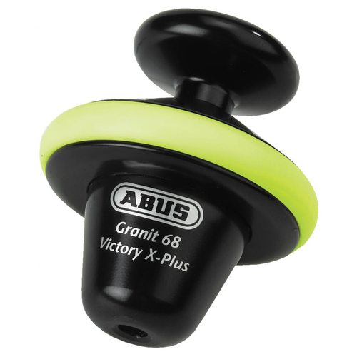 Abus GRANIT Victory XPlus 68 Yellow Brake Disc Lock with 14 mm Hardened Steel Bolt and ABUS XPlus Cylinder
