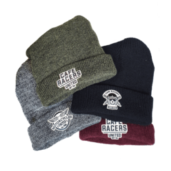 Caferacers United Beanie v2 Rood (kies design)