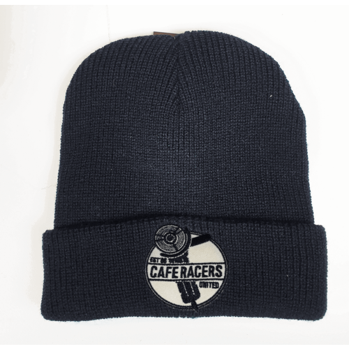 MCU Caferacers United Beanie v2 Schwarz (Design auswählen)