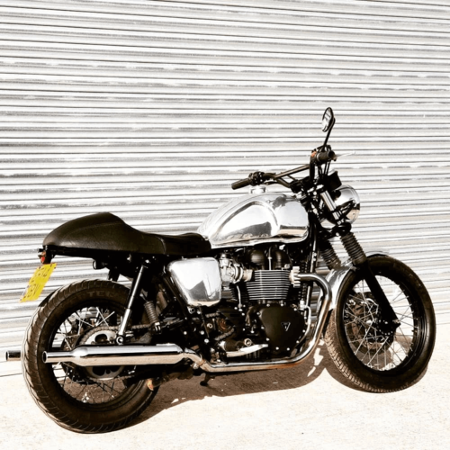 Motone Bonneville Cafe Racer Zadel  - Diamondback - Black