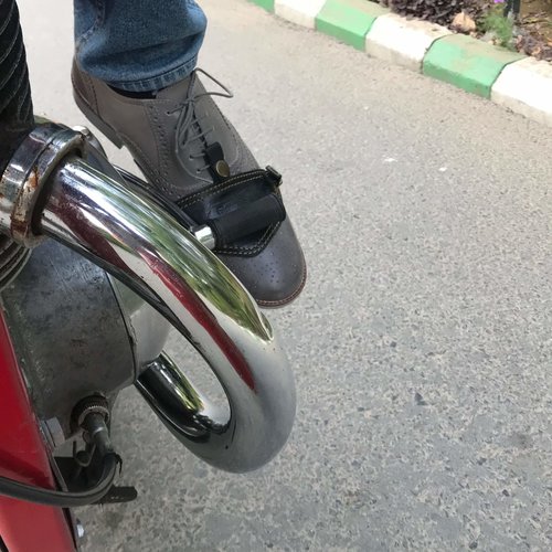 Protège chaussure tube protection sélecteur vitesse moto route