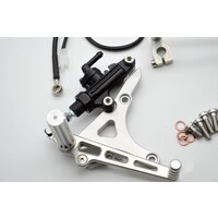 Hinten Sets Fahrerfußraste Vorne für BMW K100/K75/K1100 Cafe Racer | Kurz, Silber