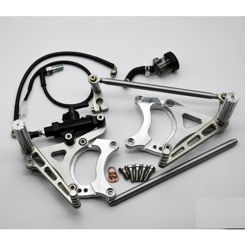 Dixerparts Ensembles Avant De Repose-Pieds Du Conducteur pour BMW K100/K75/K1100 Réglable Modèle 3 Café Racer Brouilleur