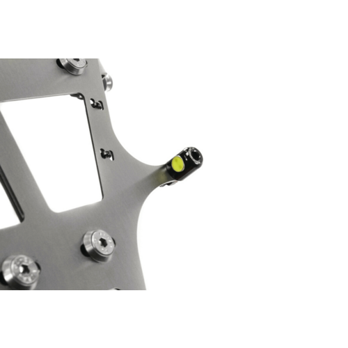 License plate holder Base plate with license plate illumination and mounting material