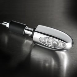 BL 1000 LED Blinker mit Klarglas | Chrom