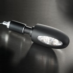 BL 1000 LED Blinker mit Klarglas | Schwarz