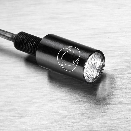 Kellermann Atto DF Integral LED Mini Blinker mit Klarglas 3 in 1 | Schwarz