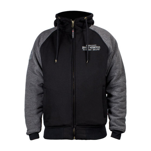 John Doe Hoodie Met Rits | Zwart Grijs