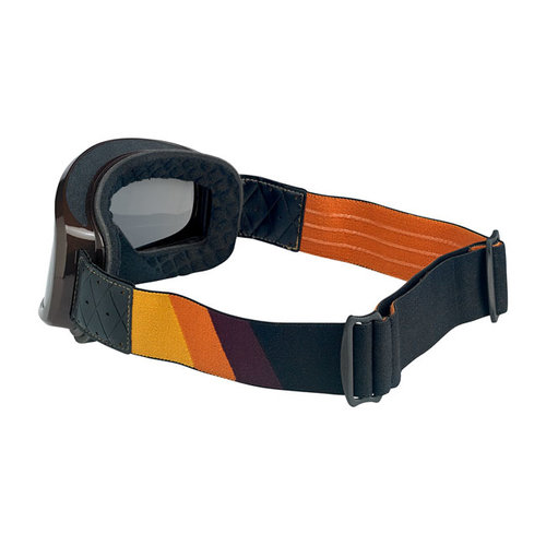 Biltwell Maschera Overland 2.0 Tri-Stripe G/R/B | Marrone