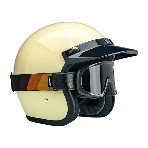 Biltwell Gafas Overland 2.0 Tri-Stripe G/R/B | Marrón