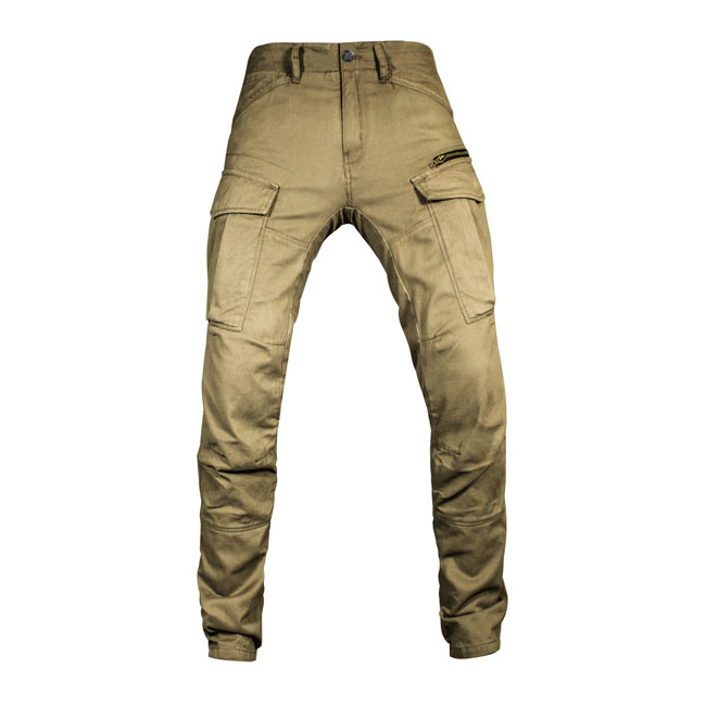 John Doe Stroker Cargo XTM Pants | Camel - CafeRacerWebshop.com