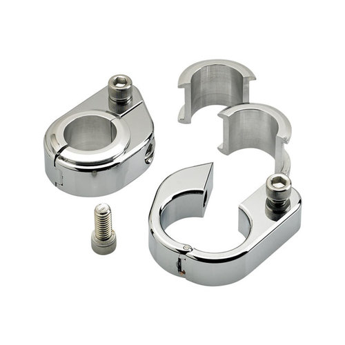 Biltwell Gerade O/S Speed Clamps | Chrom