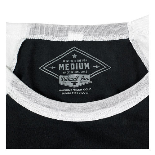 Biltwell 1985 Raglan T-Shirt Black/White | (Choose Size)