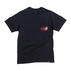 Totenkopf-Taschen-T-Shirt Schwarz | (Größe Auswählen)