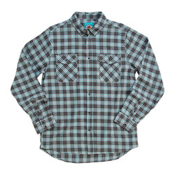 Camisa de Franela Pacific Gris/Agave/Negro | (Elegir Tamaño)